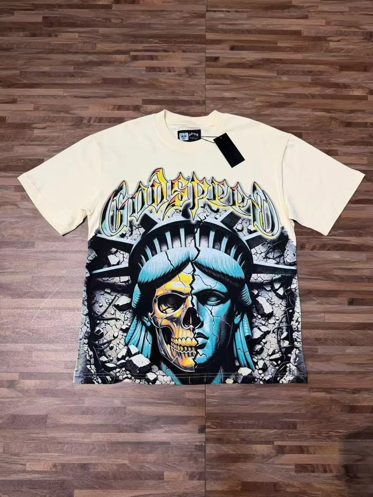 Godspeed Graphic Print Off-White T-Shirt 5