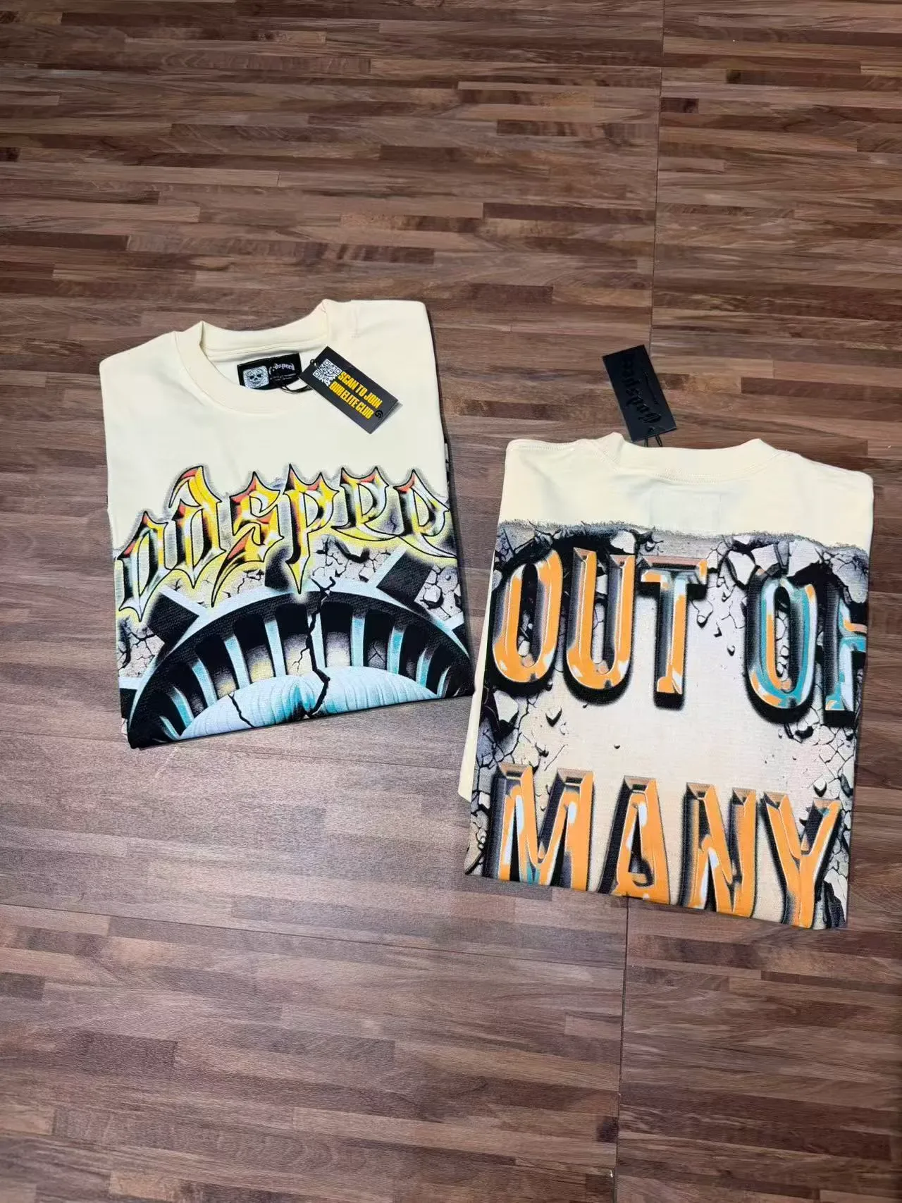 Godspeed Graphic Print Off-White T-Shirt 7