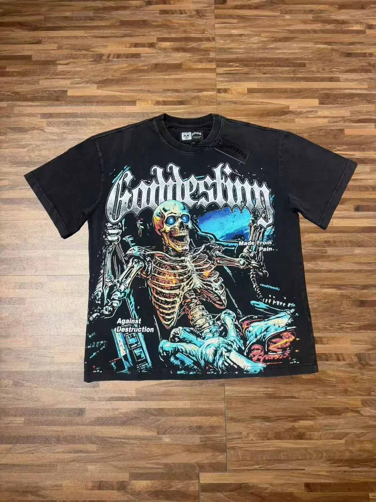Godspeed Graphic Print Oversized T-Shirt 2