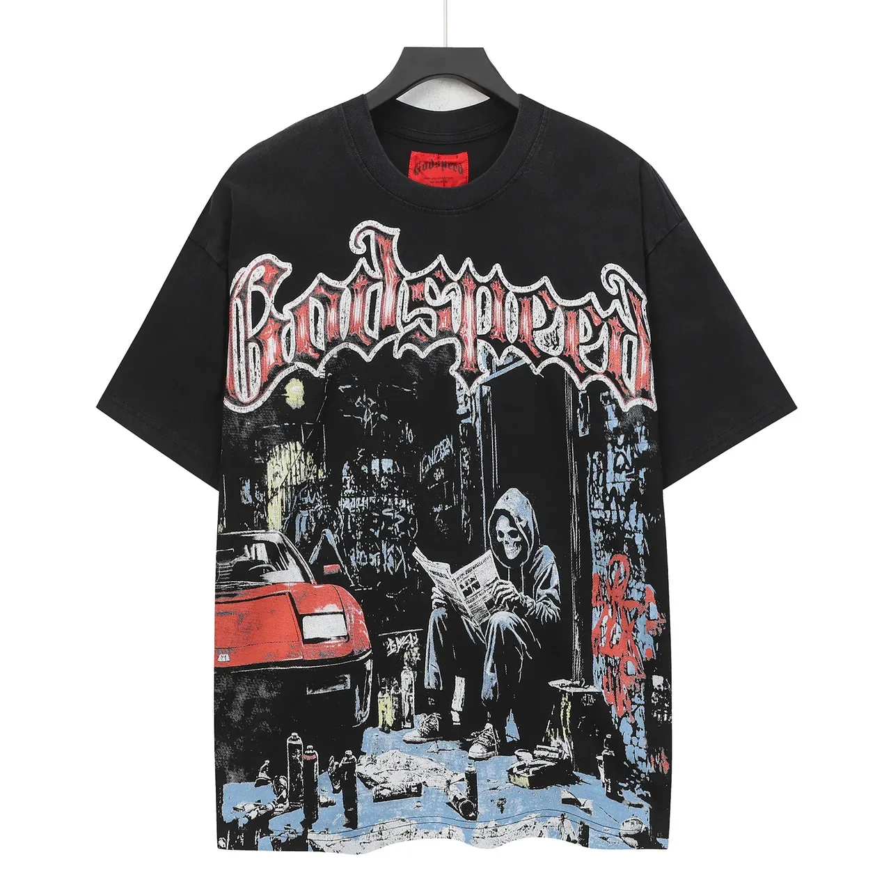 Godspeed Graphic Print Oversized T-Shirt 2