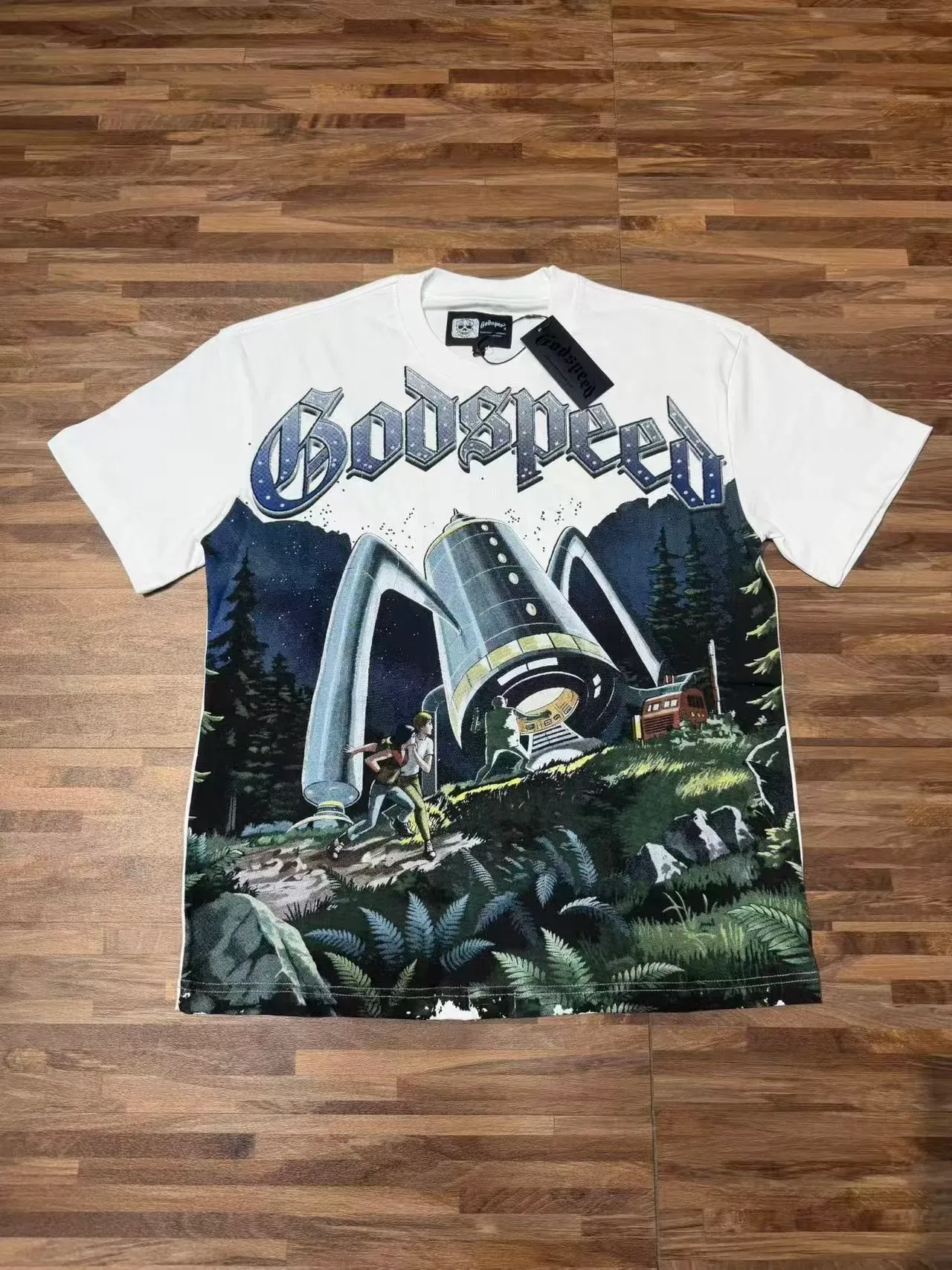 Godspeed Graphic-Print Oversized T-Shirt 3