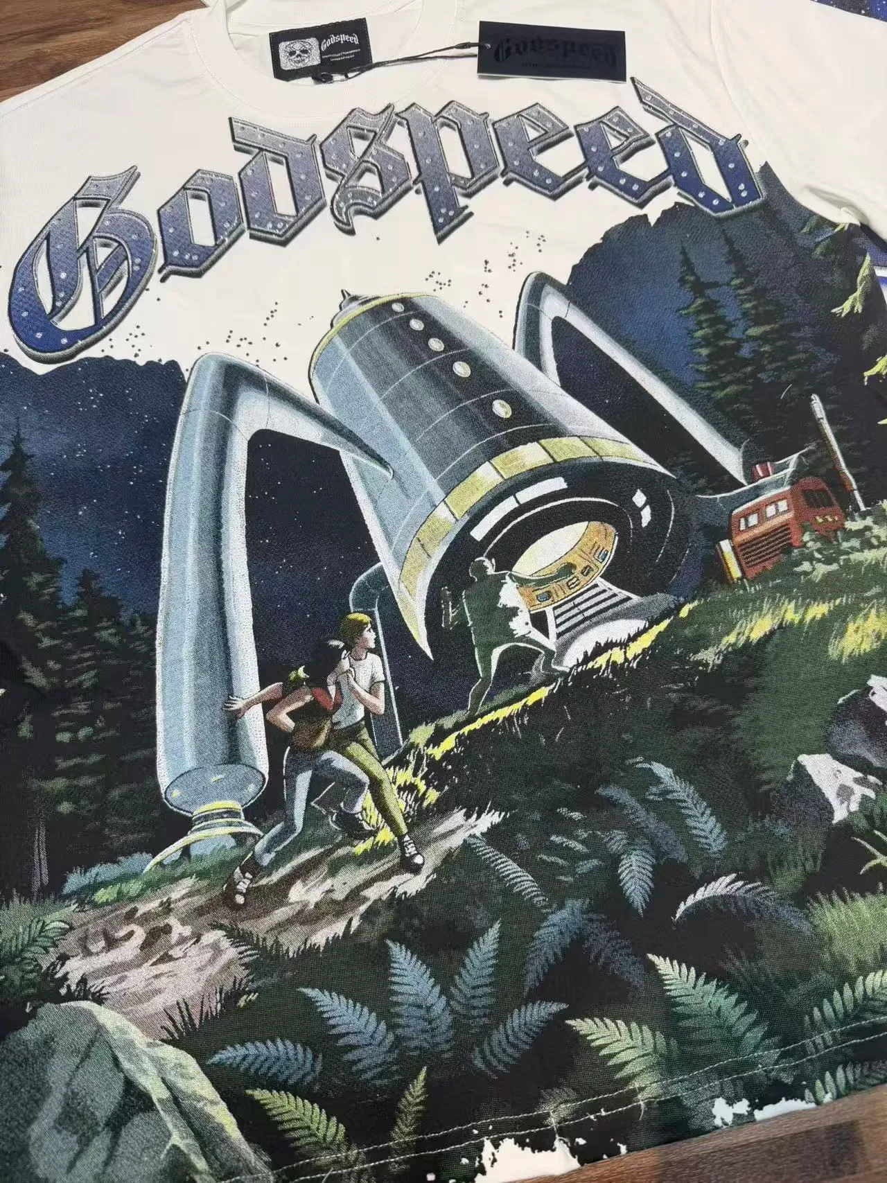 Godspeed Graphic-Print Oversized T-Shirt 6