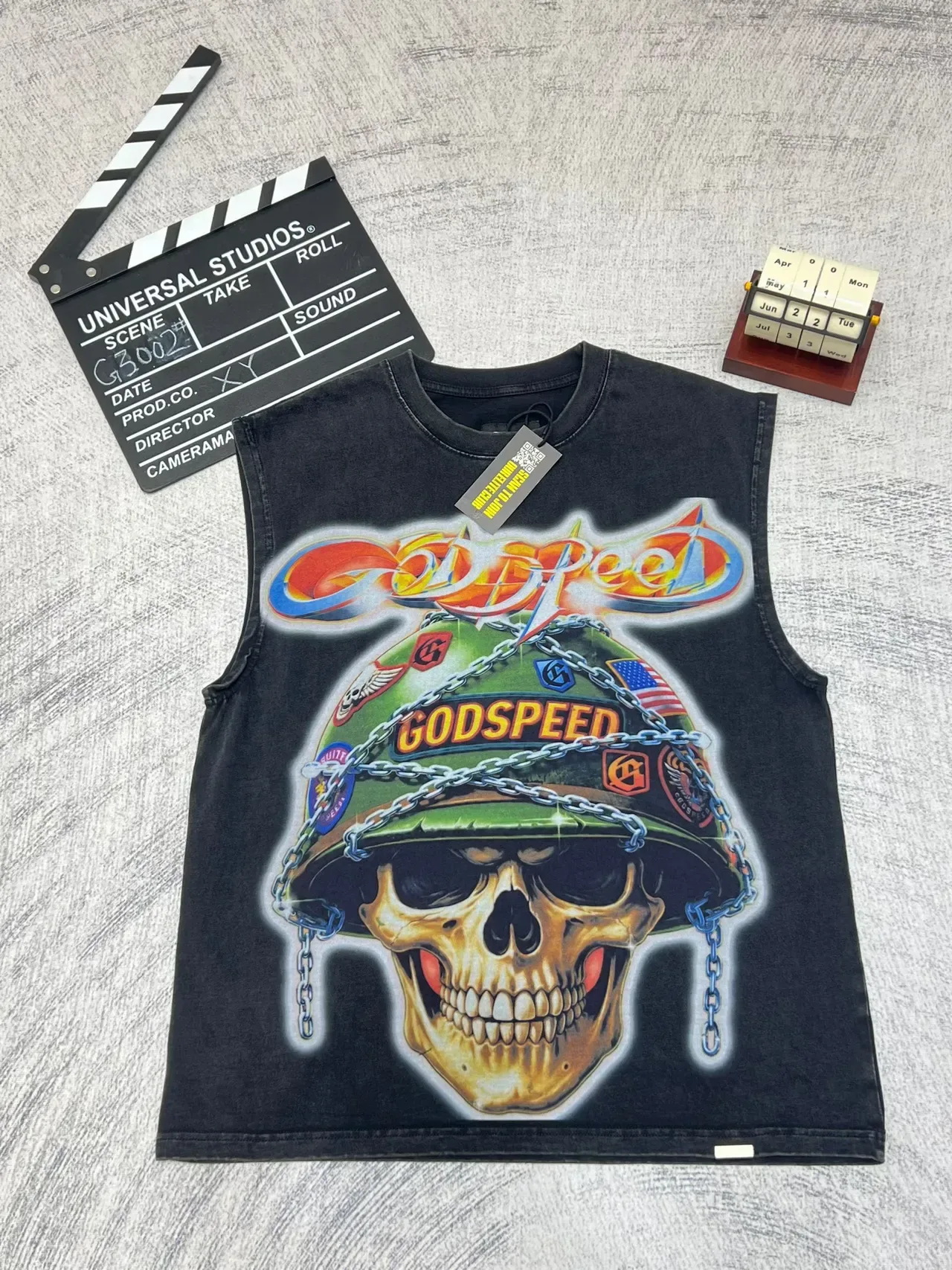 Godspeed খোপড়ি হেলমেট গ্রাফিক ভেস্ট টপ 4