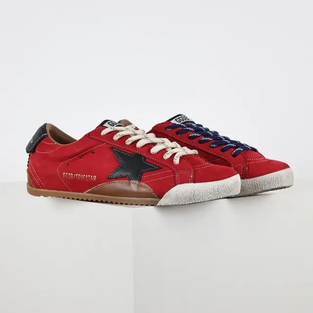 Golden Goose Super-Star Red Suede Star Logo Lifestyle Sneakers 3