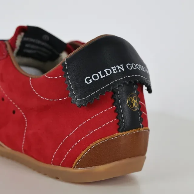 Golden Goose Super-Star Red Suede Star Logo Lifestyle Sneakers 4