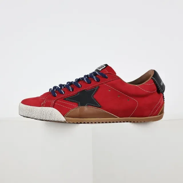 Golden Goose Super-Star Red Suede Star Logo Lifestyle Sneakers 9
