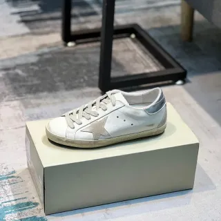 Golden Goose Superstar Distressed White Star Lifestyle Sneakers