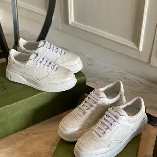 Gucci Ace Embossed Interlocking G White Lifestyle Sneakers