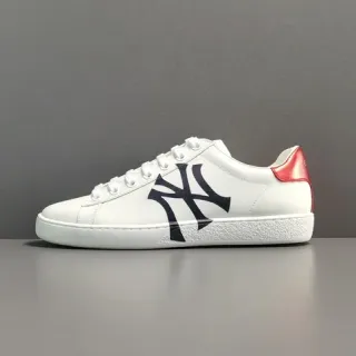 Gucci Ace New York Yankees White Black Red Lifestyle Sneakers