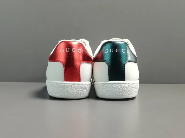 Gucci Ace New York Yankees White Black Red Lifestyle Sneakers 13