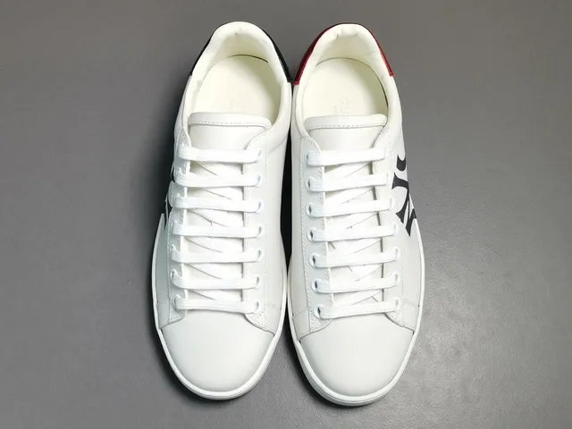 Gucci Ace New York Yankees White Black Red Lifestyle Sneakers 17