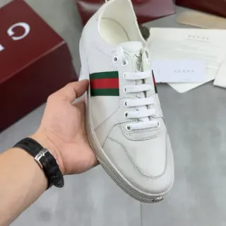 Gucci Ace White Web Stripe Lifestyle Sneakers