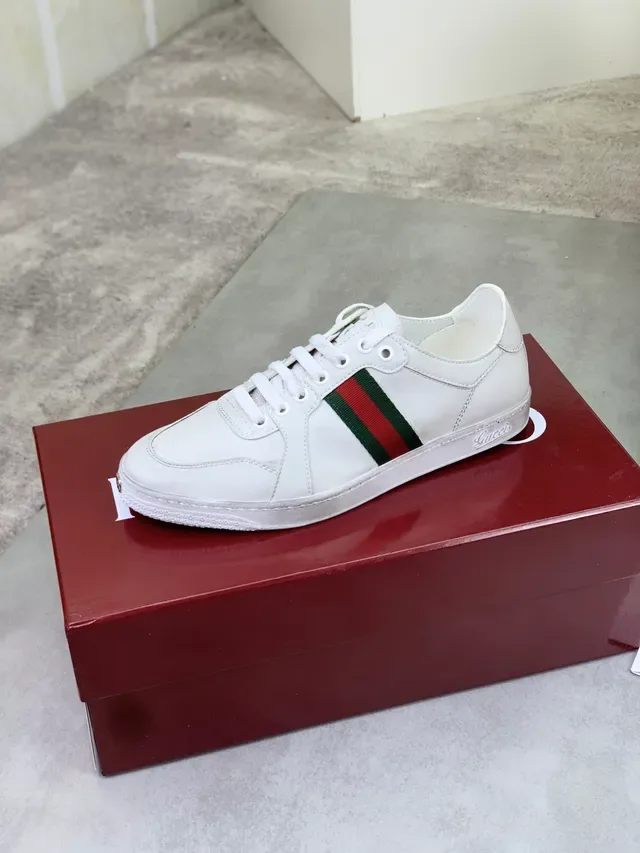 Gucci Ace White Web Stripe Lifestyle Sneakers 4