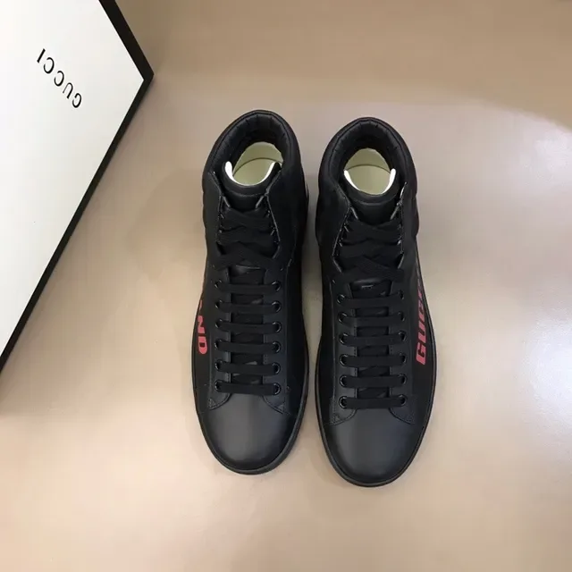 Gucci Band Black Pink High-Top Leather Upper Lifestyle Sneakers 3