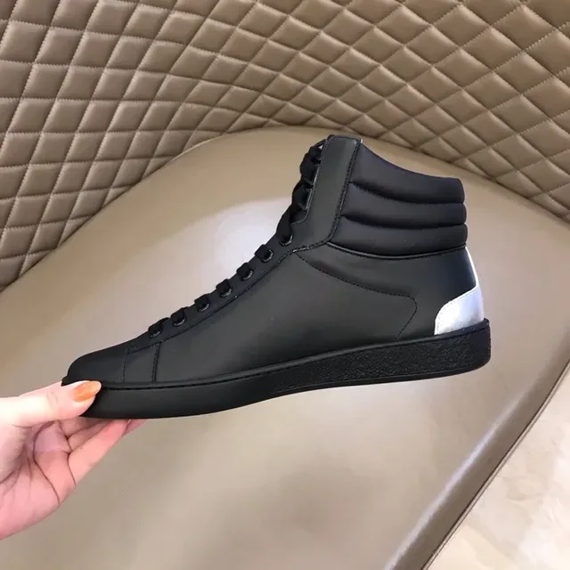 Gucci Band Black Pink High-Top Leather Upper Lifestyle Sneakers 5