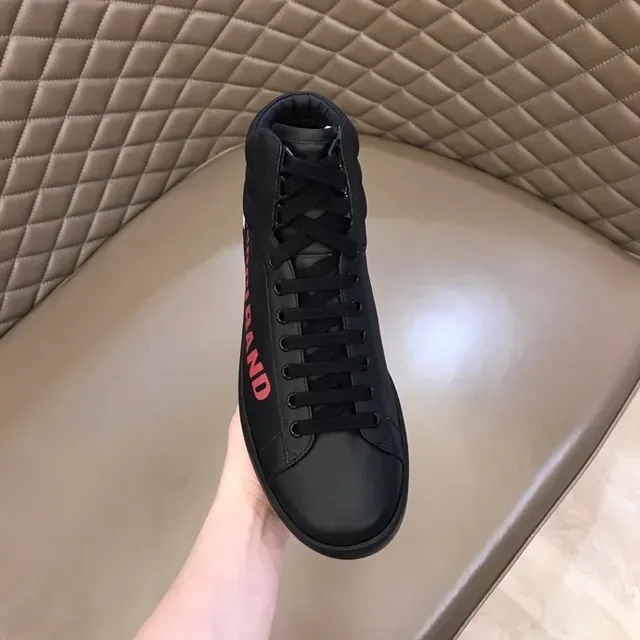 Gucci Band Black Pink High-Top Leather Upper Lifestyle Sneakers 7