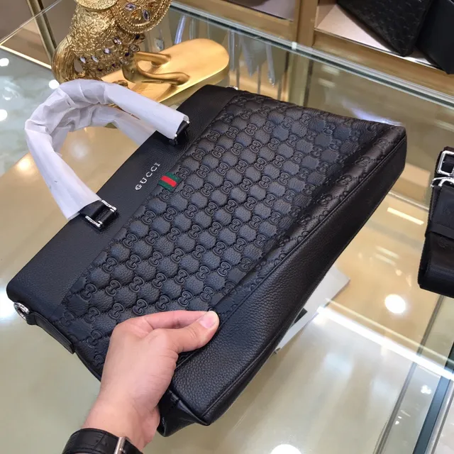 Gucci GG Marmont Black Embossed Monogram Boston Bag 3