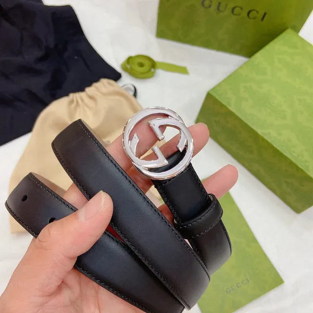 Gucci GG Marmont Black Leather Belt 6