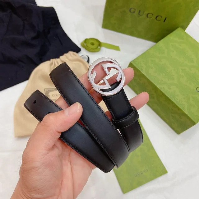 Gucci GG Marmont Black Leather Belt 7