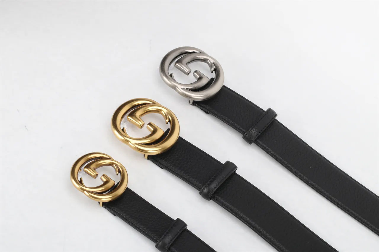 Gucci GG Marmont Black Pebbled Leather Belt 2