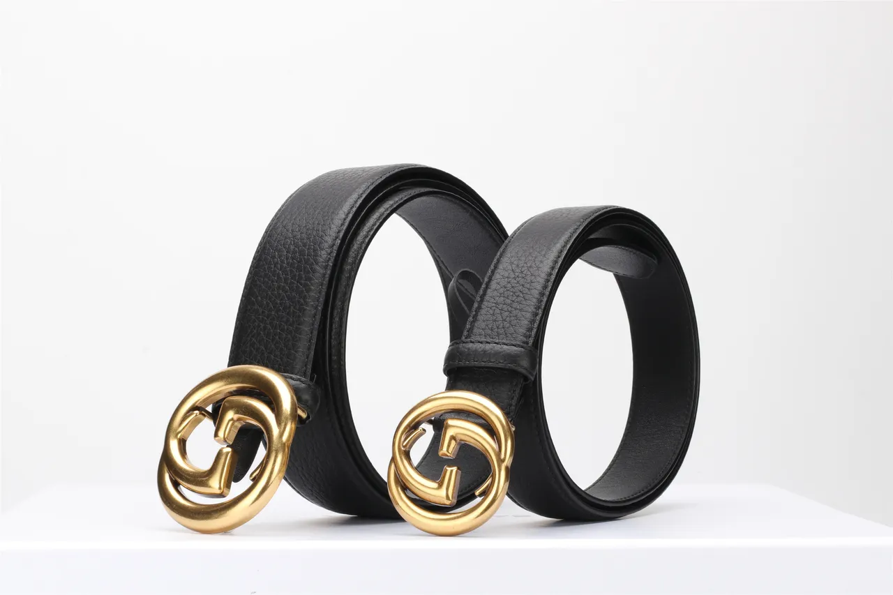 Gucci GG Marmont Black Pebbled Leather Belt 5