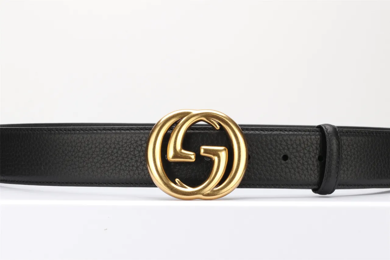 Gucci GG Marmont Black Pebbled Leather Belt 12