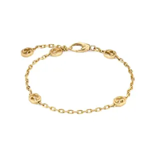 Gucci GG Marmont Gold-Tone Double G Charm Bracelet