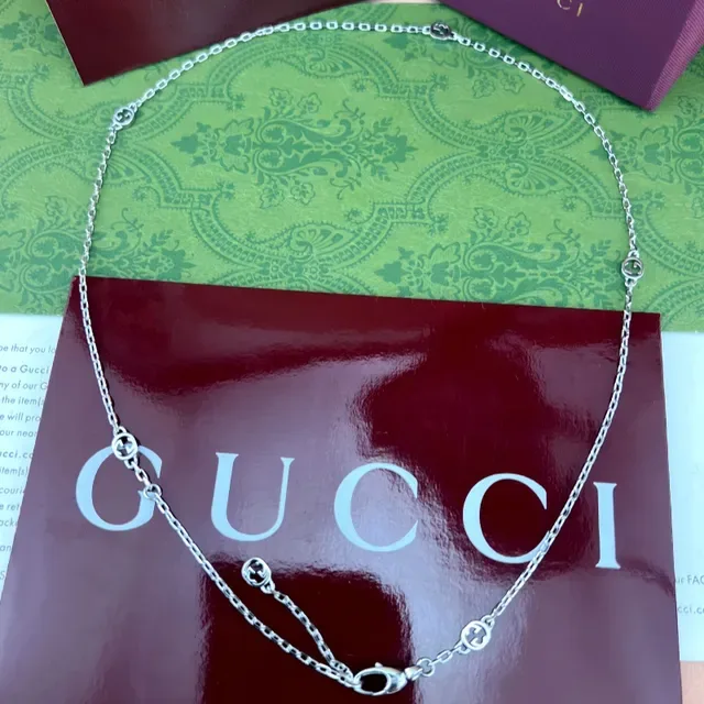 Gucci GG Marmont Gold-Tone Double G Charm Bracelet 7