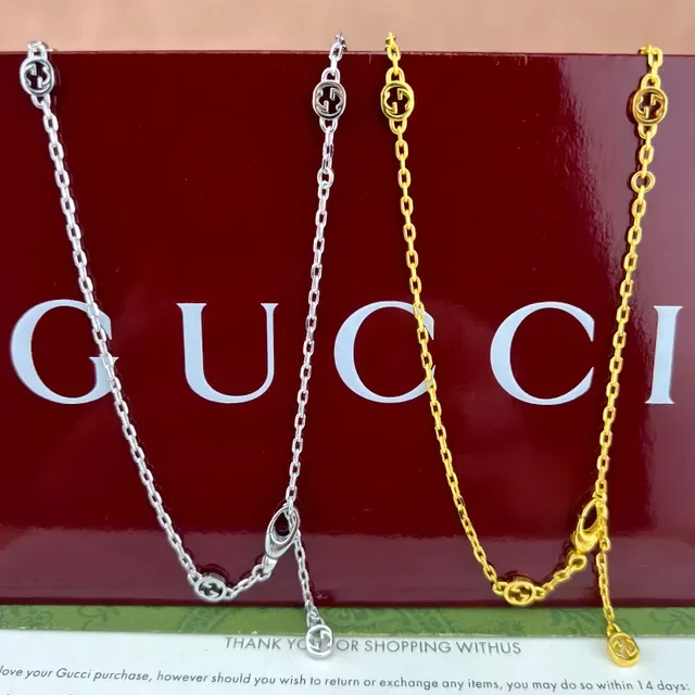 Gucci GG Marmont Gold-Tone Double G Charm Bracelet 8