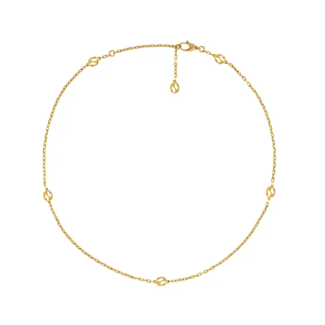 Gucci GG Marmont Gold-Tone Double G Charm Bracelet 9