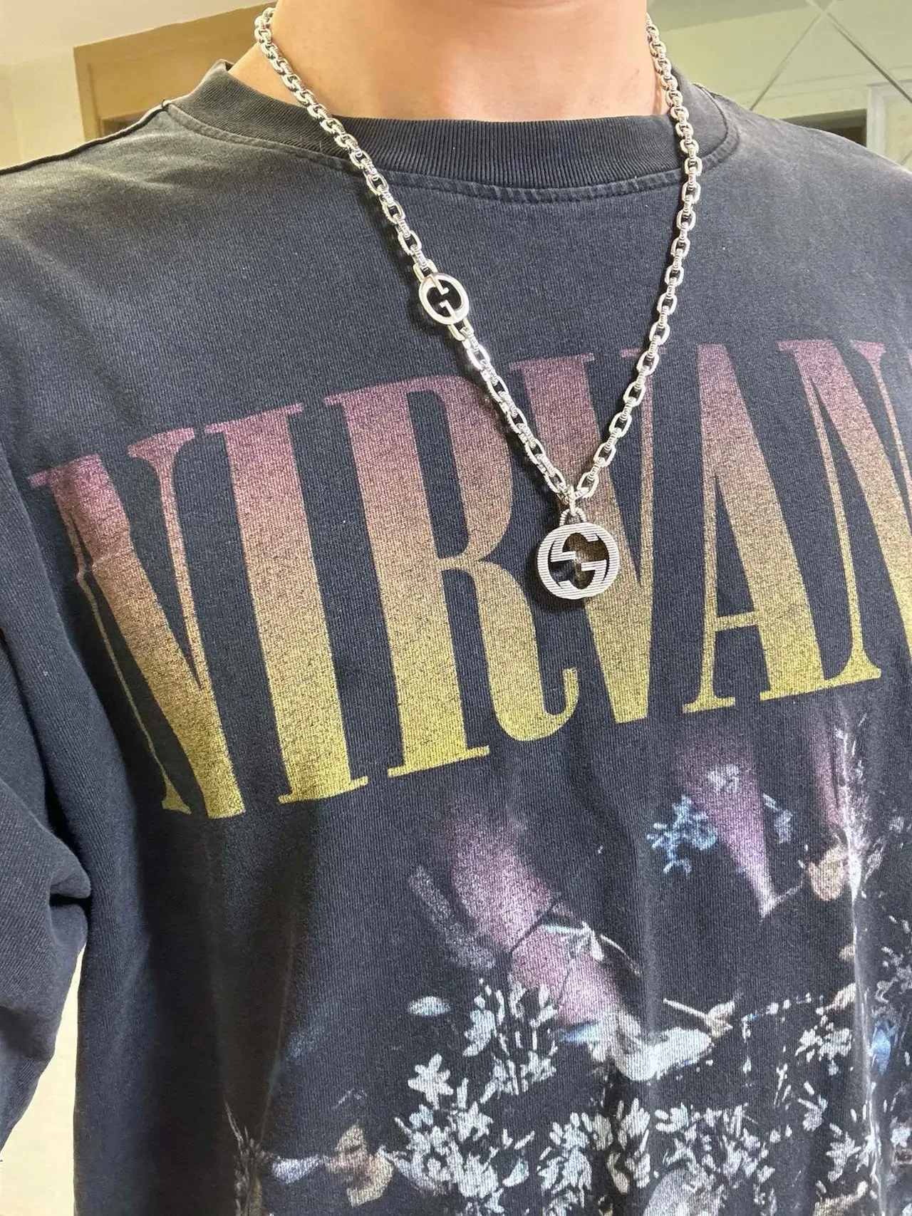 Gucci GG Marmont Interlocking G Pendant Necklace 4