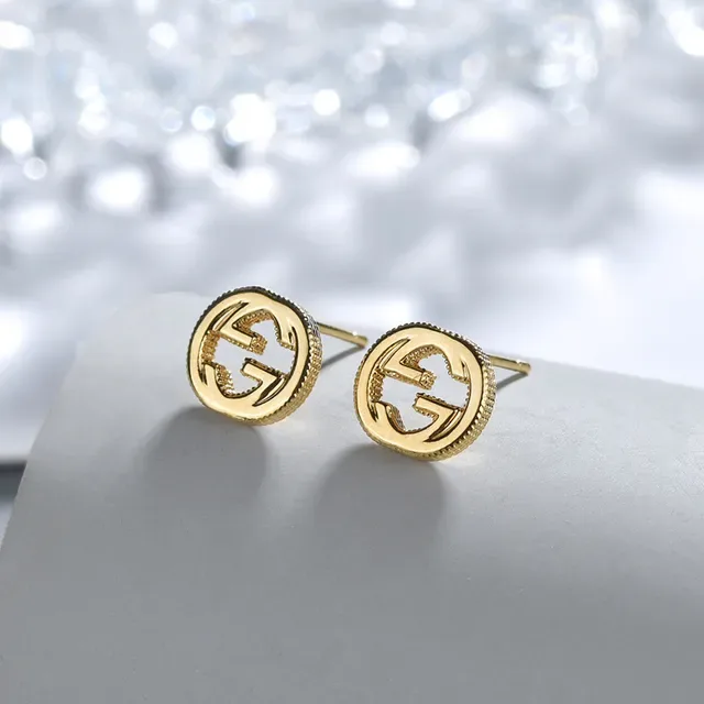 Gucci GG Marmont Interlocking G Silver Stud Earrings 6