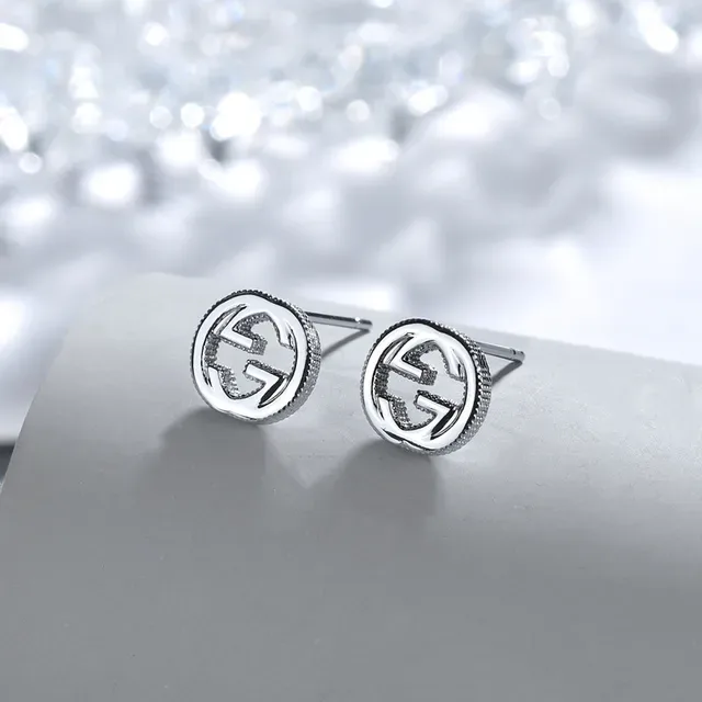 Gucci GG Marmont Interlocking G Silver Stud Earrings 7