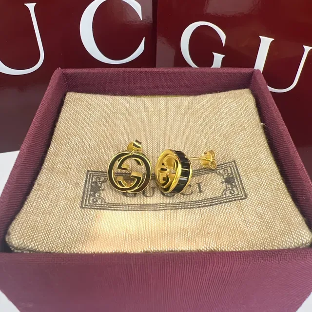 Gucci GG Marmont Interlocking G Stud Earrings 6