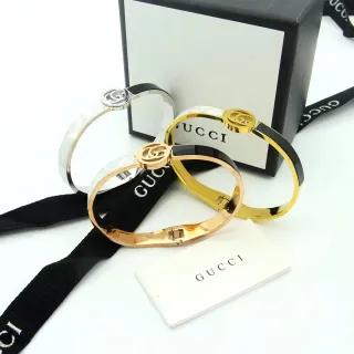 Gucci GG Marmont Interlocking Logo Rigid Bangle Bracelets