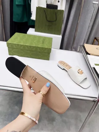 Gucci GG Marmont Quilted Leather Slippers 7