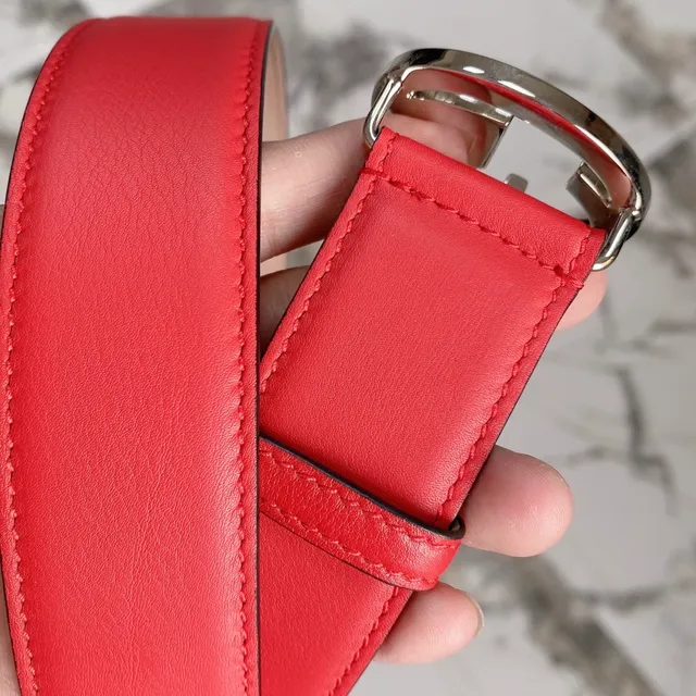 Gucci GG Marmont Red Leather Belt 8