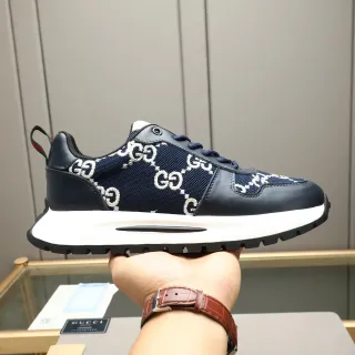 Gucci GG Monogram لايف ستايل سنيكرز كت و جلد