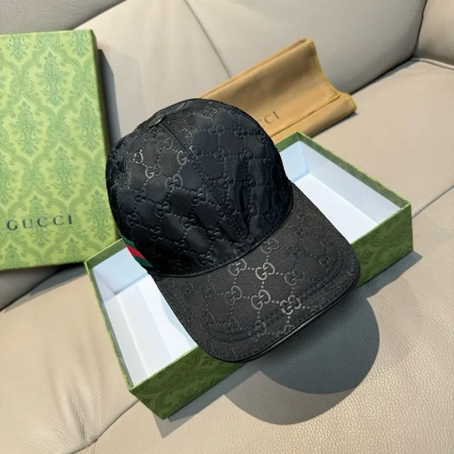 গুসি GG Monogram Web Stripe বেসবল ক্যাপ 3