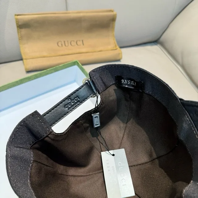 গুসি GG Monogram Web Stripe বেসবল ক্যাপ 9