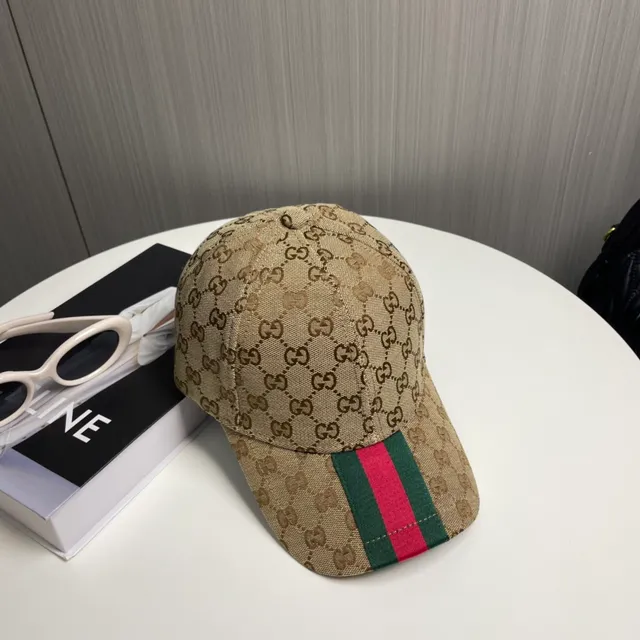 Gucci GG Supreme Monogram Web Stripe Baseball Cap 8
