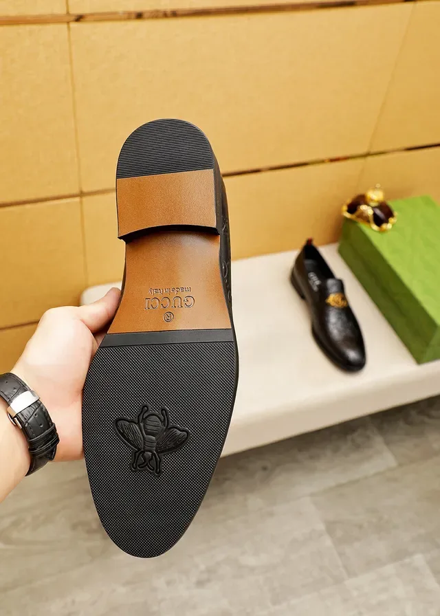 Gucci Horsebit 1955 Black Embossed GG Loafers 2