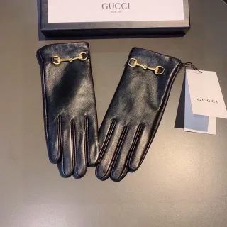Gucci Horsebit 1955 Black Leather Gloves
