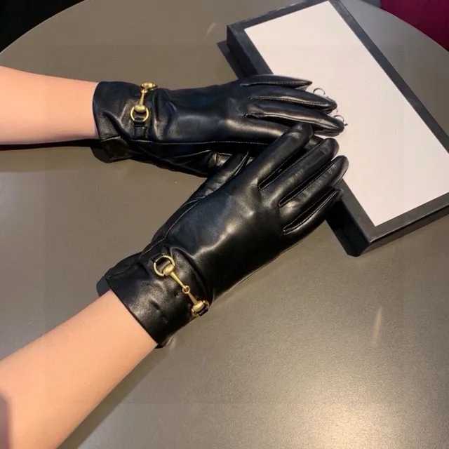 Gucci Horsebit 1955 Black Leather Gloves 3