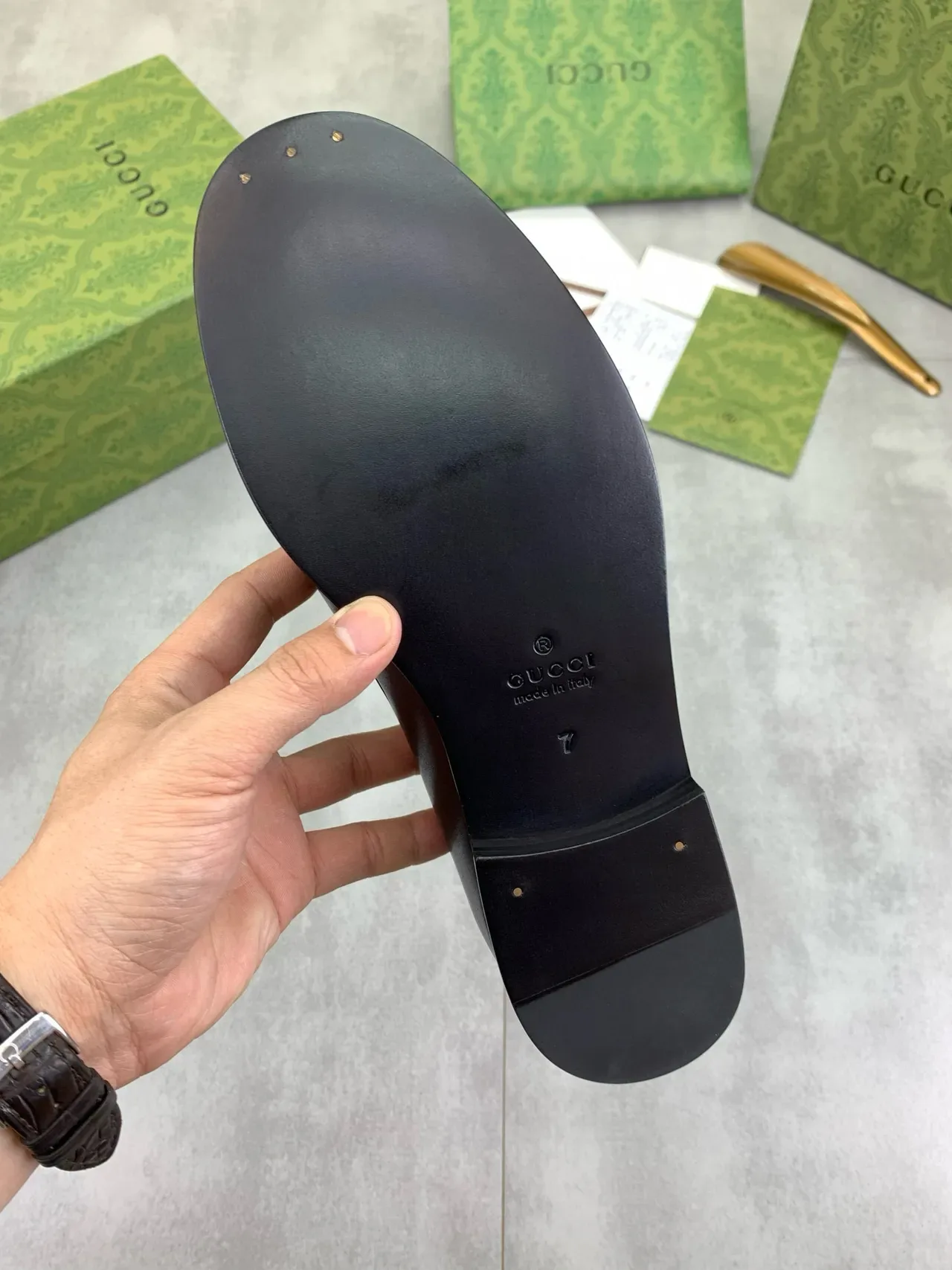 Gucci Horsebit 1955 Black Leather Horsebit Loafers 2