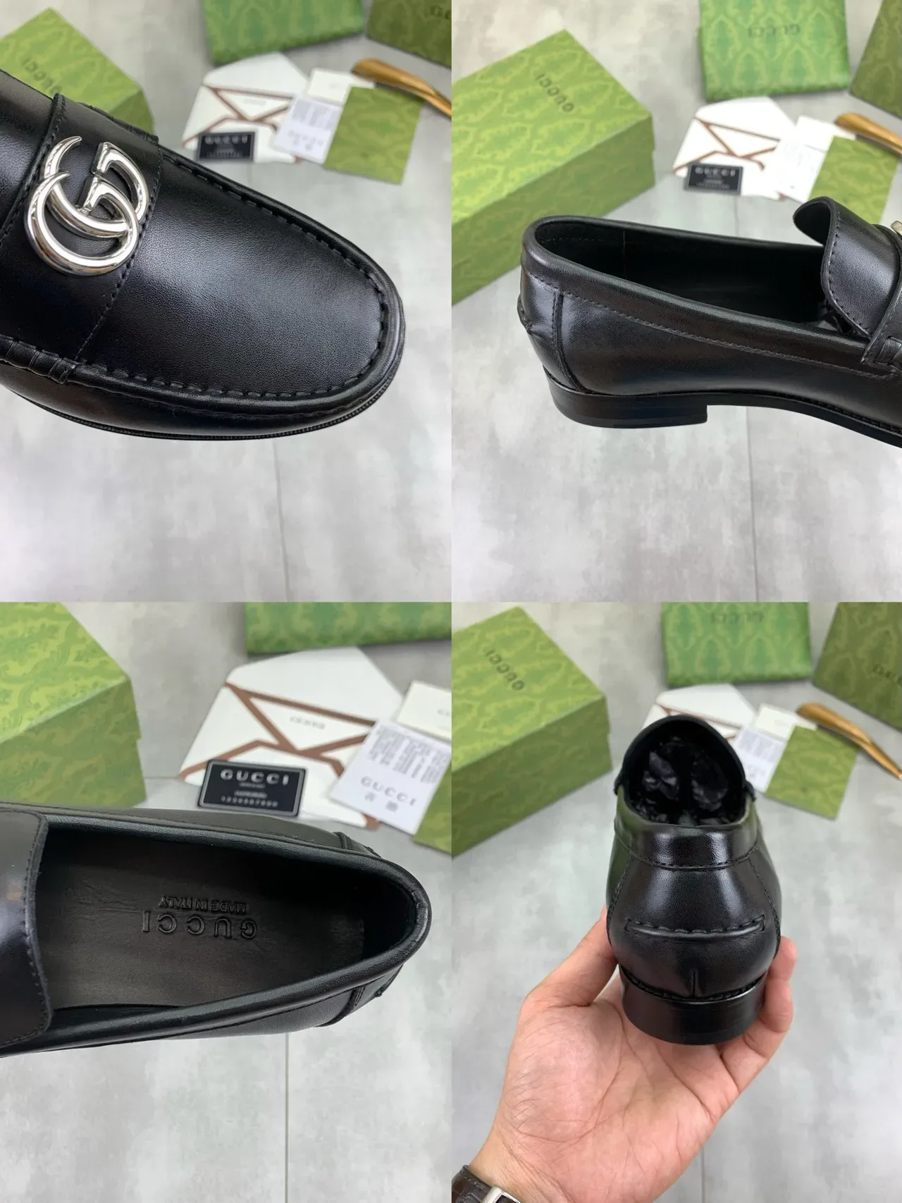 Gucci Horsebit 1955 Black Leather Horsebit Loafers 3