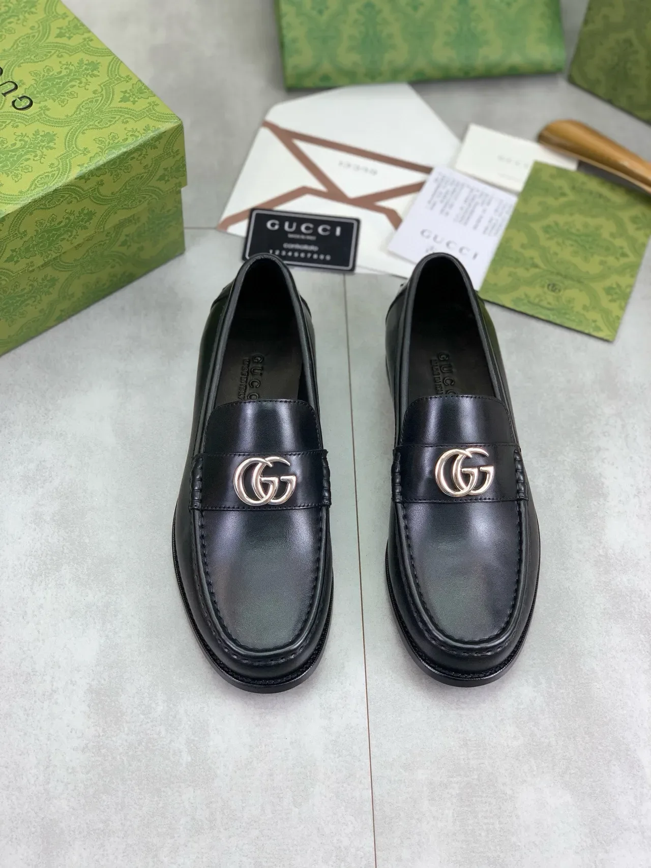 Gucci Horsebit 1955 Black Leather Horsebit Loafers 5