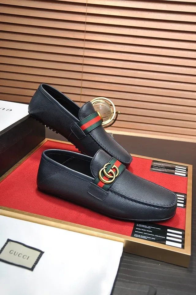 Gucci Horsebit 1955 Black Pebbled Leather Loafer 5
