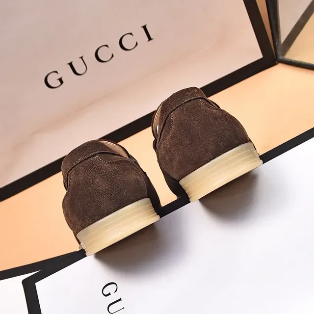 Gucci Horsebit 1955 Brown Suede Loafers 9