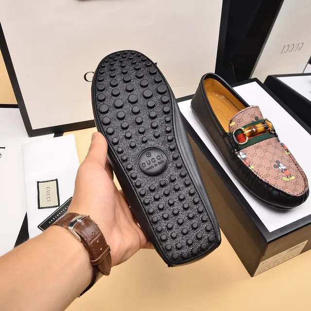Gucci Horsebit 1955 Mickey Mouse Print Loafers 4